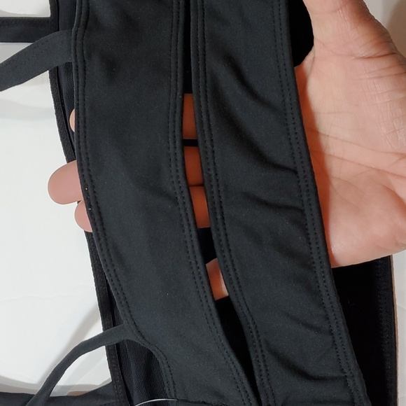 FREE PEOPLE Movement Very Prairie Sports Bra Black Low Impact Size S NWT FPS020 - Picture 8 of 15